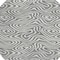 Homeroots 8' Gray And Ivory Round Abstract Washable Indoor Outdoor Area Rug 598970 - alternate 5