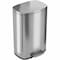 Hls Commercial 13 Gallon / 50 Liter Step Trash Can, Stainless Steel HLSS13R - alternate 1