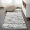 Jonathan Y Swirl Marbled Abstract Gray/Black 2 ft. x 10 ft. Runner Rug SOR203C-210 - alternate 1