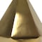 Homeroots 20" Gold Ceramic Novelty Table Lamp With White Drum Shade 643446 - alternate 4