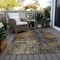 Homeroots 3' X 5' Gray Brown And Gold Abstract Washable Indoor Outdoor Area Rug 606062 - alternate 4