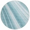 Homeroots 8' Teal Blue Turquoise And Aqua Round Striped Washable Indoor Outdoor Area Rug 615015 - alternate 5