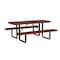 Leisure Craft Rectangle Portable Picnic Table, Brown, 6 ft L T6XPP-BROWN - alternate 1