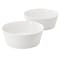 Gibson Home 2 Piece 6.75 Inch Round Fine Ceramic Side Bowl Sets in White 142750.02 - alternate 1