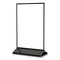 Deflecto Tabletop Sign and Menu Holder, 8.5 x 11 Insert, Clear with Black Frame 4430 - alternate 1