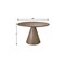Homeroots 48" Natural Solid Wood Pedestal Base Round Top Dining Table 659075 - alternate 2