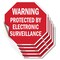 Signmission Warning Protected by Electronic Sur, 4 inch X 4 inch, Vinyl Decal, 5PK OC-D-5PACK-4-338 - alternate 1