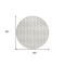 Homeroots 8' Ivory And Beige Round Geometric Washable Indoor Outdoor Area Rug 577057 - alternate 4
