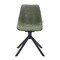 Leisuremod Markley Modern Leather Swival Dining Chair With Metal Legs in Green MSCBL-18-G - alternate 5