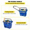 Vevor Plastic Rolling Shopping Trolley Basket On Wheels 6PCS 39L with Handle Red, 6PK LB-B027-8 - alternate 2