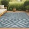 Jonathan Y Sintra Diamond Tribal Blue/Gray 5 ft. x 8 ft. Indoor/Outdoor Area Rug SMB116A-5 - alternate 1