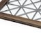 Homeroots 28in Brown Wood Indoor Outdoor Tray With Handles 376038 - alternate 2
