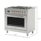 Koolmore 36 in. Stainless Steel Professional Gas range with Legs, . KM-FR36GL-SS - alternate 3