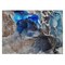 Homeroots 2' X 3' Blue Abstract Washable Non Skid Indoor Outdoor Area Rug 559649 - alternate 3