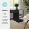 Martha Stewart Kayden Single-Drawer Desk w/2 Tier Shelf in Black w/Oil Rubbed Bronze Hardware KHO-23042-TBSF-BK-BK-MS - alternate 4