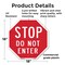 Signmission Stop Do Not Enter, 18 Inch X 18 Inch, Plastic Sign OC-P-18-11 - alternate 3