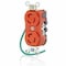 Leviton Locking Receptacle, L5-15R, 15 A, 125V AC, Single Phase, 2 Pole, Flush Mount, Screw Terminals 4700-IG - alternate 1