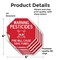 Signmission Warning Pesticides Fire Will Cause, 6 inch X 6 inch, Vinyl Decal, 5PK OC-D-5PACK-6-340 - alternate 3