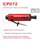 Chicago Pneumatic Air Straight Die Grinder, 1/4 in, 0.6 HP, Aluminum Alloy, Includes 1/4 in and 6mm Collet Holder CP872 - alternate 2