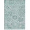 Homeroots 3' X 5' Teal Blue And Gray Damask Washable Indoor Outdoor Area Rug 603791 - alternate 5