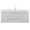 Cutler Silhouette Collection 48 in Wall Mount Bathroom Vanity - 2 Doors, 2 Drawers, White Chocolate FV-W/CHOCOLATE48 - alternate 1