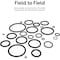 Neiko Rubber O-Ring Assortment Kit, Buna-N Gasket Sealing Replacement O-Rings, 32 Metric Sizes, 419-Piece 50444A - alternate 3