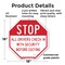 Signmission Stop All Drivers Check in With Secu, 18 Inch X 18 Inch, Plastic Sign OC-P-18-242 - alternate 4