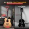 Pyle Steel String Acoustic Guitar Kit, 4/4 Full Size Cutaway All-Wood Guitarra Acustica with Premium PGSTGR007N2 - alternate 2