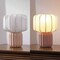 Jonathan Y Leola 10 in. Modern Contemporary Ceramic Fluted Mini w/Ribbed Cocoon Pumpkin Shade LED Table Lamp, Li JYL4202B - alternate 4