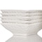 Homeroots White Six Piece Pebbled Porcelain Service For Six Bowl Set 483513 - alternate 1