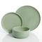 Gibson Home Stone Lava 12 Piece Dinnerware Set in Matte Mint, Service for 4 120945.12 - alternate 5