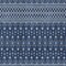 Homeroots 9' X 12' Navy Blue And Denim Blue Tribal Washable Indoor Outdoor Area Rug 582576 - alternate 2