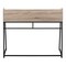 Homeroots 47" Taupe and Black Wood and Metal Sled Computer Desk 489853 - alternate 5