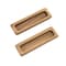 Homeroots Set of Two Brown Teak Wood Drawer Pull Knobs, 2PK 476583 - alternate 4