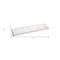 Homeroots 18in White Rectangular Marble Vanity Tray 517537 - alternate 2
