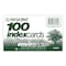 Roaring Spring Case of Recycled Index Cards 3"x5", 100 per pack, White Paper, Ruled on Front, Blank on Back 74824cs - alternate 5