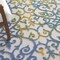 Homeroots 8' X 11' Ivory Blue And Yellow Trellis Indoor Outdoor Area Rug 546810 - alternate 3