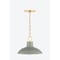 Hudson Valley Lighting Pottersville 12.5 in. Pendant Aged Brass/Ceramic Moss Crackle 1914-AGB/CMC - alternate 4