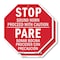 Signmission Stopsound Horn Proceed with Caution, 6 inch X 6 inch, Plastic Sign, 2PK OC-P-2PACK-6-25 - alternate 1