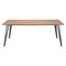 Homeroots 79" Wood Brown And Gray Steel Dining Table 394611 - alternate 1