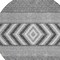 Homeroots 8' Gray Charcoal And Silver Round Southwestern Washable Indoor Outdoor Area Rug 613911 - alternate 4