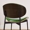 Homeroots Set of Two Green and Black Upholstered Faux Leather Curved Back Dining Side Chairs 543557 - alternate 3