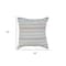 Homeroots Set of Two 18" X 18" Blue Beach Chevron Cotton Zippered Pillow, 2PK 535267 - alternate 1