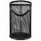 Universal Metal Mesh 3-Compartment Pencil Cup, 4 1/8" dia, 6"h, Black UNV20019 - alternate 1