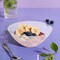 Smarty Had A Party 32 oz Clear with Gold Rim Organic Round Disposable Plastic Bowls 60 Bowls, 60PK 9332CLG-CASE - alternate 1