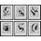 Homeroots Set Of 6 Neutral Watercolor Abstract Framed Art, 6PK 387768 - alternate 1