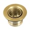 Kingston Brass Stainless Steel Bar Sink Basket Strainer, Brushed Brass K451BBB - alternate 1