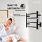 Anzzi Glow 4-Bar Stainless Steel Wall Mounted Towel Warmer in Matte Black TW-AZ018MBK - alternate 6