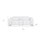 Homeroots 90in White and Brown Italian Leather Power Reclining Loveseat With Storage 720559 - alternate 5