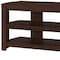 Homeroots 42in Dark Brown Open Shelving TV Stand 355704 - alternate 2